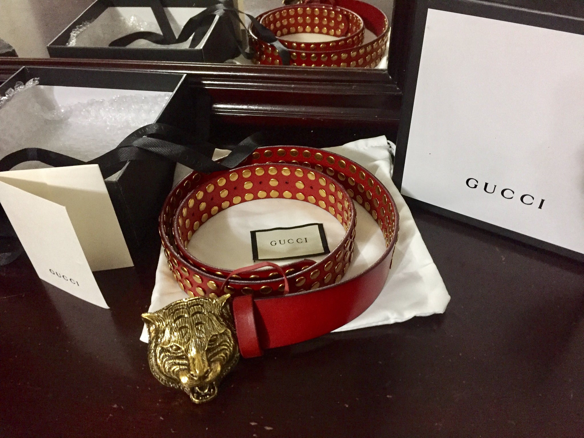 Gucci Belt (Rare Bengal Tiger w Antique 