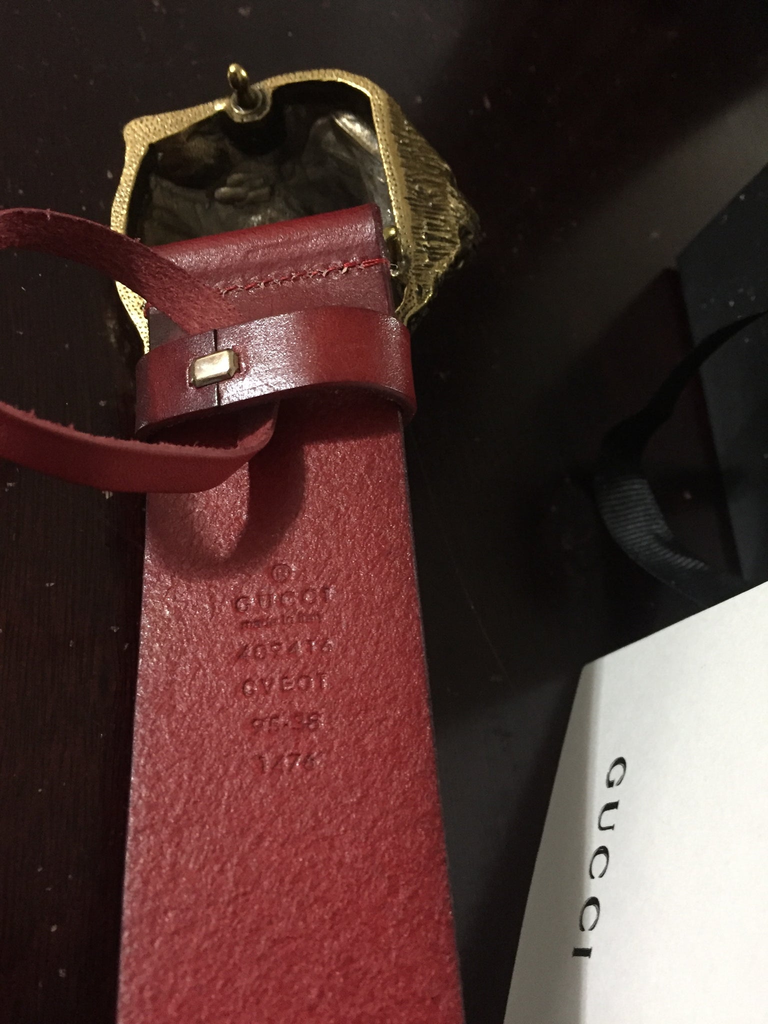 brass gucci belt