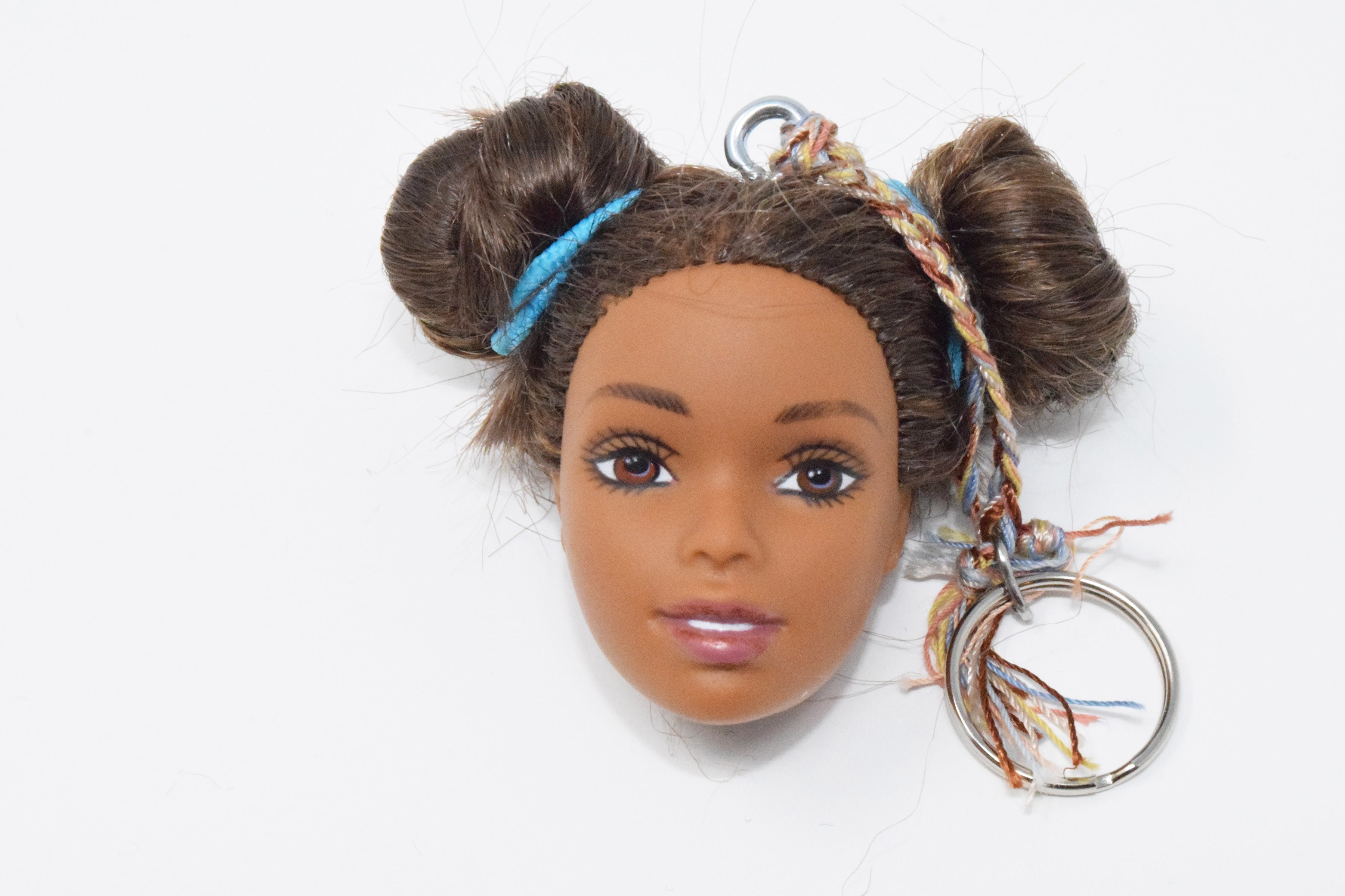 barbie head keychain