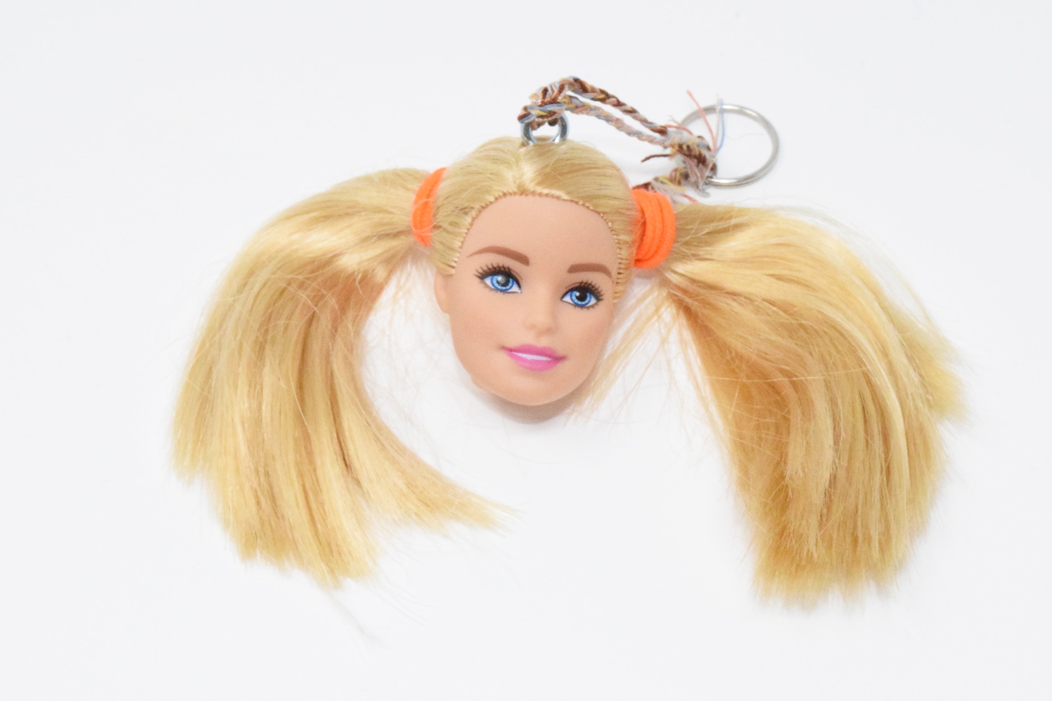 barbie head keychain