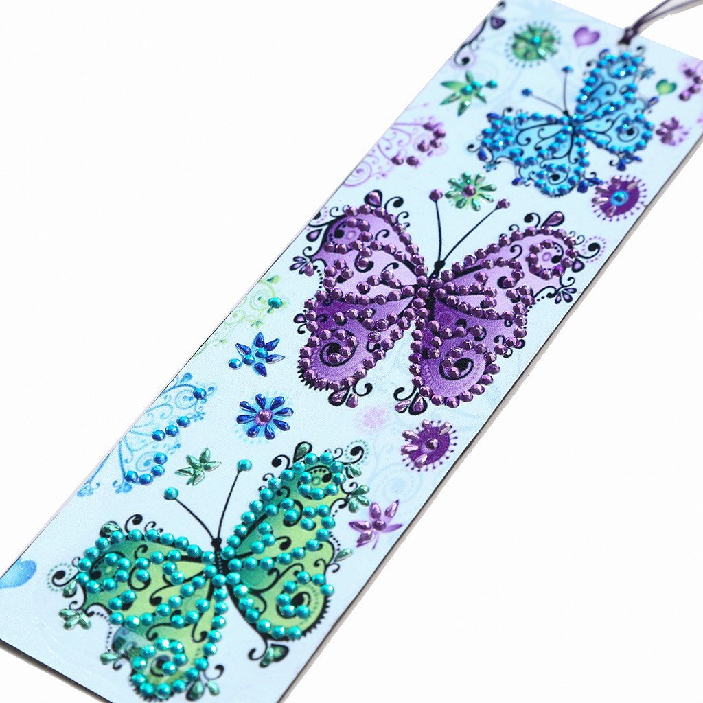 Buy DIY Flower Bookmark 5D Diamond Painting Kit at 30% Off | Pretty