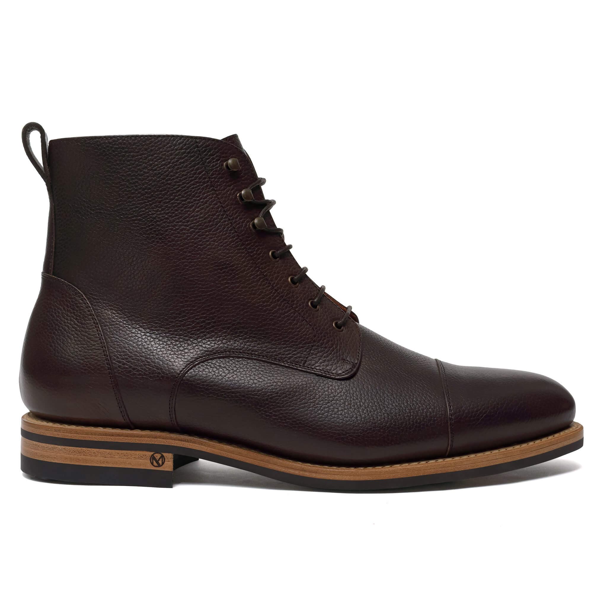 UPMEN Custom Men's Dress Boot | Logan Boot in Full Grain Brown