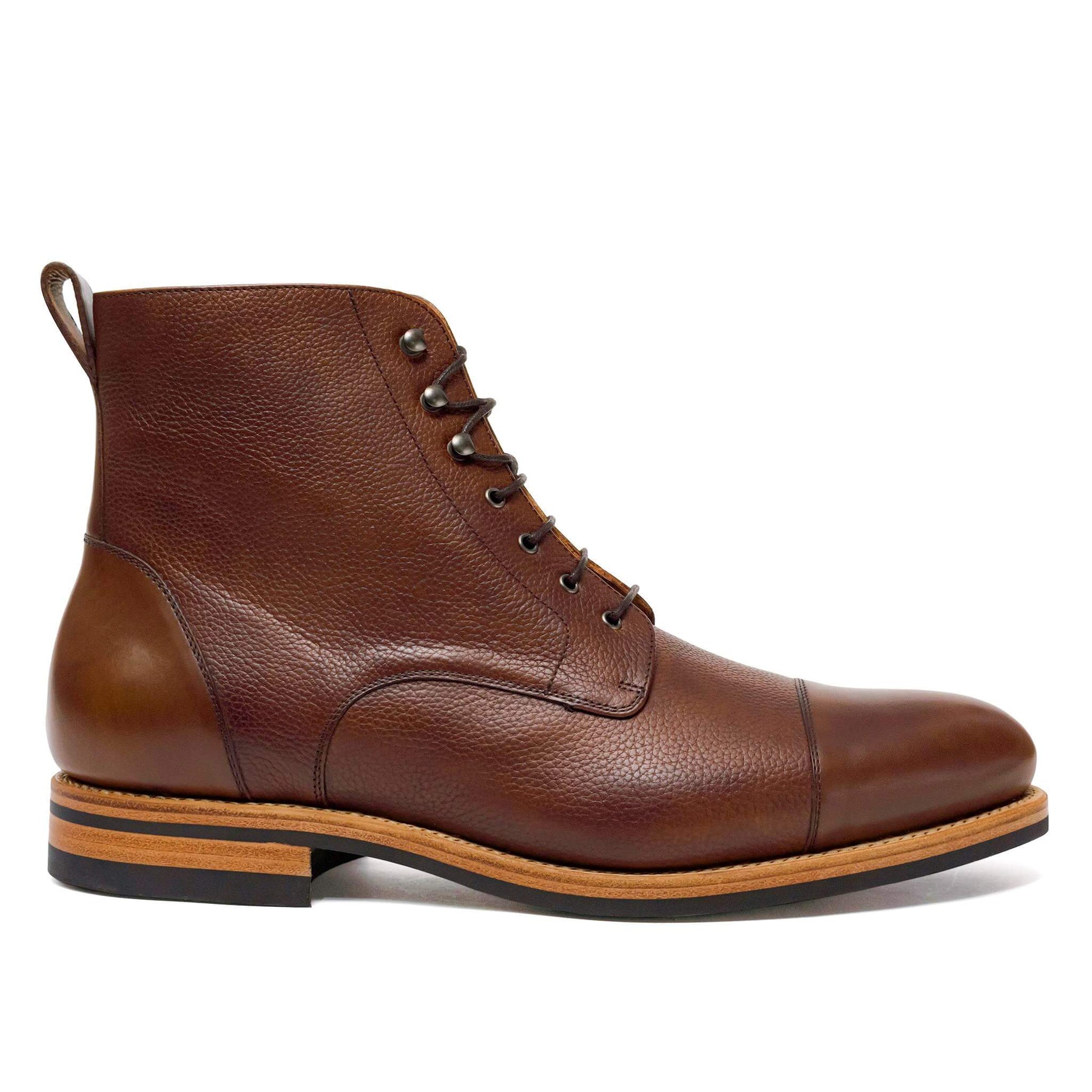 UPMEN Custom Men's Dress Boot | Logan Boot Brown Full Grain