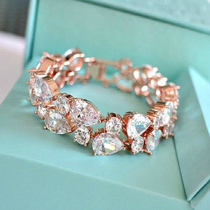 gold crystal bracelet