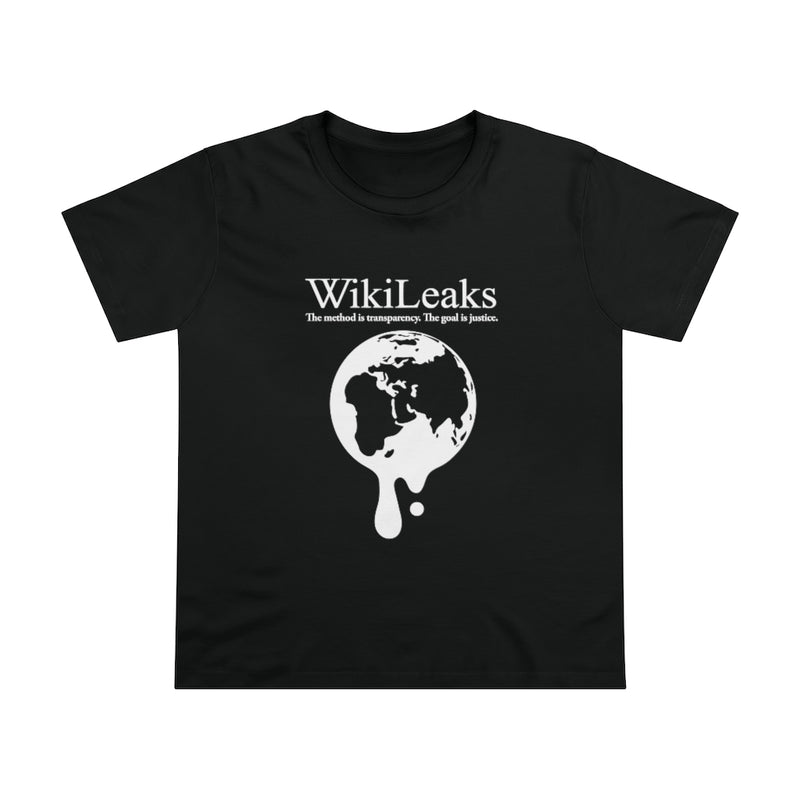 WikiLeaks Dripping Globe (White) - Women&