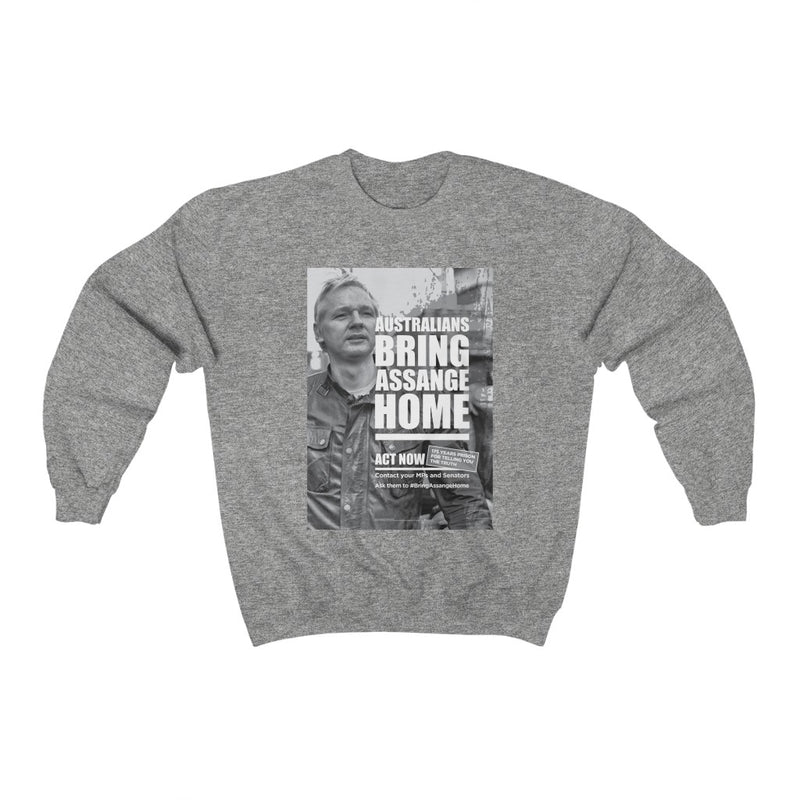 Bring Assange Home - Unisex Crewneck Sweatshirt