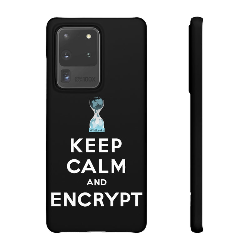 Keep Calm and Encrypt - WikiLeaks - Phone Case
