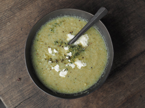 Creamy Broccoli & Cauliflower Soup