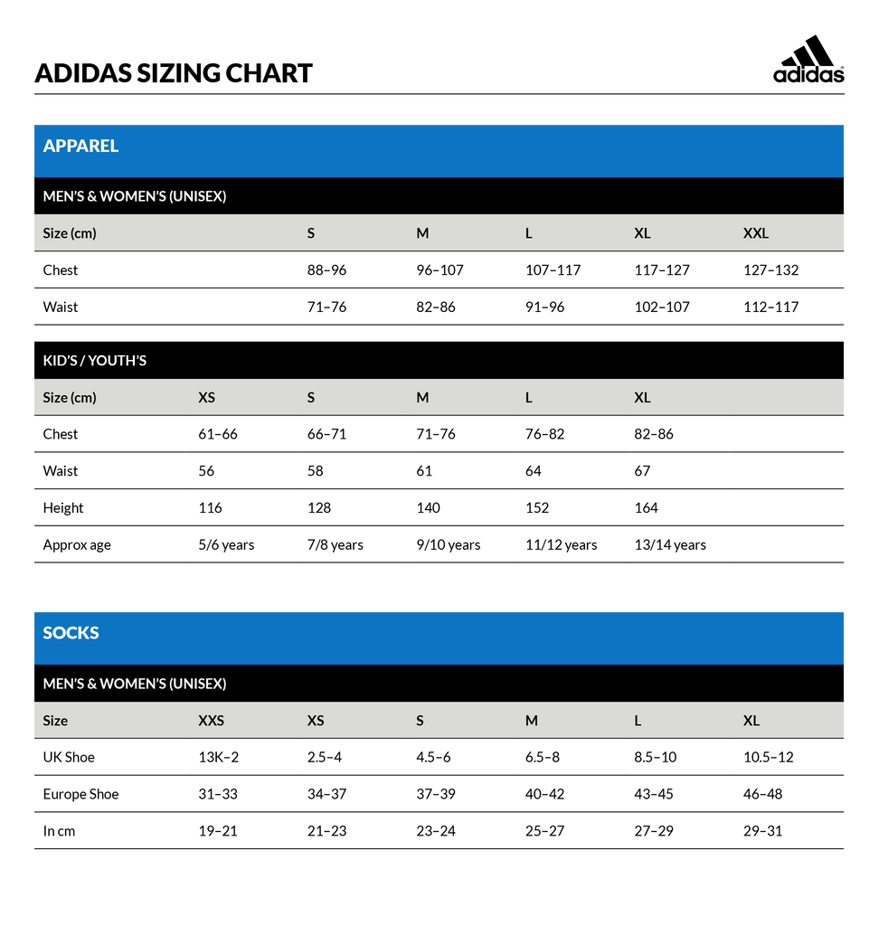 Sizing Charts