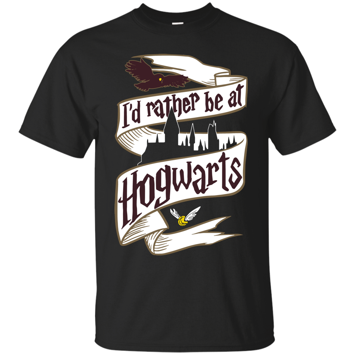 Harry Potter Shirts I'd Rather Be At Hogwarts - Teesmiley