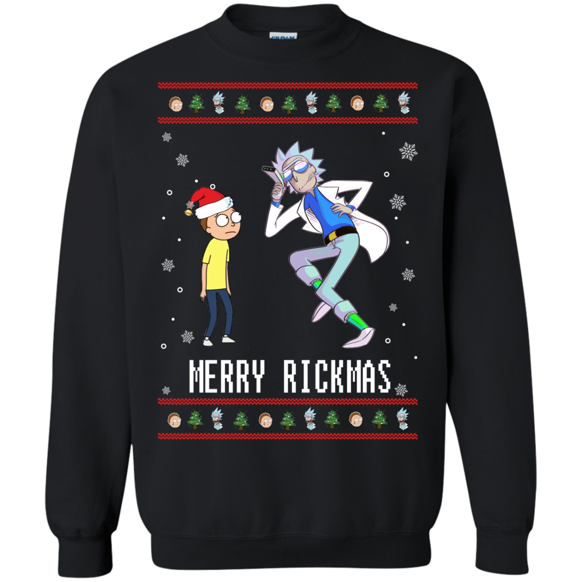rick-and-morty-ugly-christmas-sweater-merry-rickmas-baby-kools