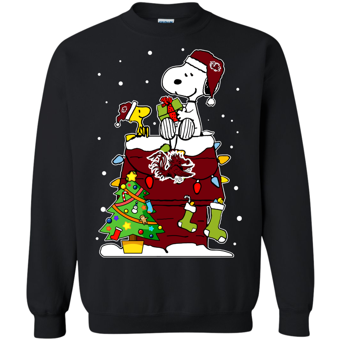 South Carolina Gamecocks Ugly Christmas Sweaters Snoopy Woodstock ...