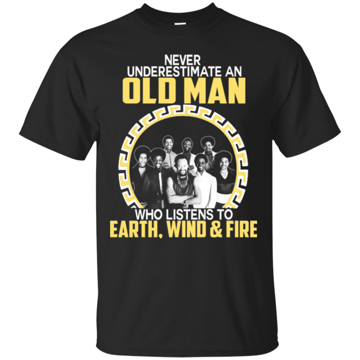 Earth Wind & Fire Shirts Old Man Listens To Earth Wind & Fire - Teesmiley