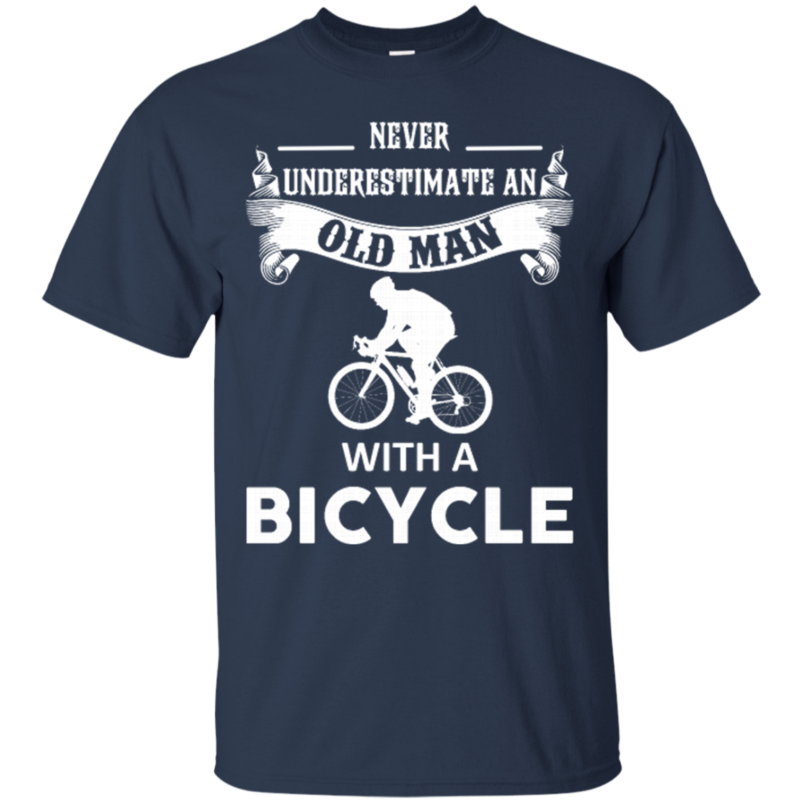Bicycle Old Man Shirts Old Man With A Bicycle - Teesmiley
