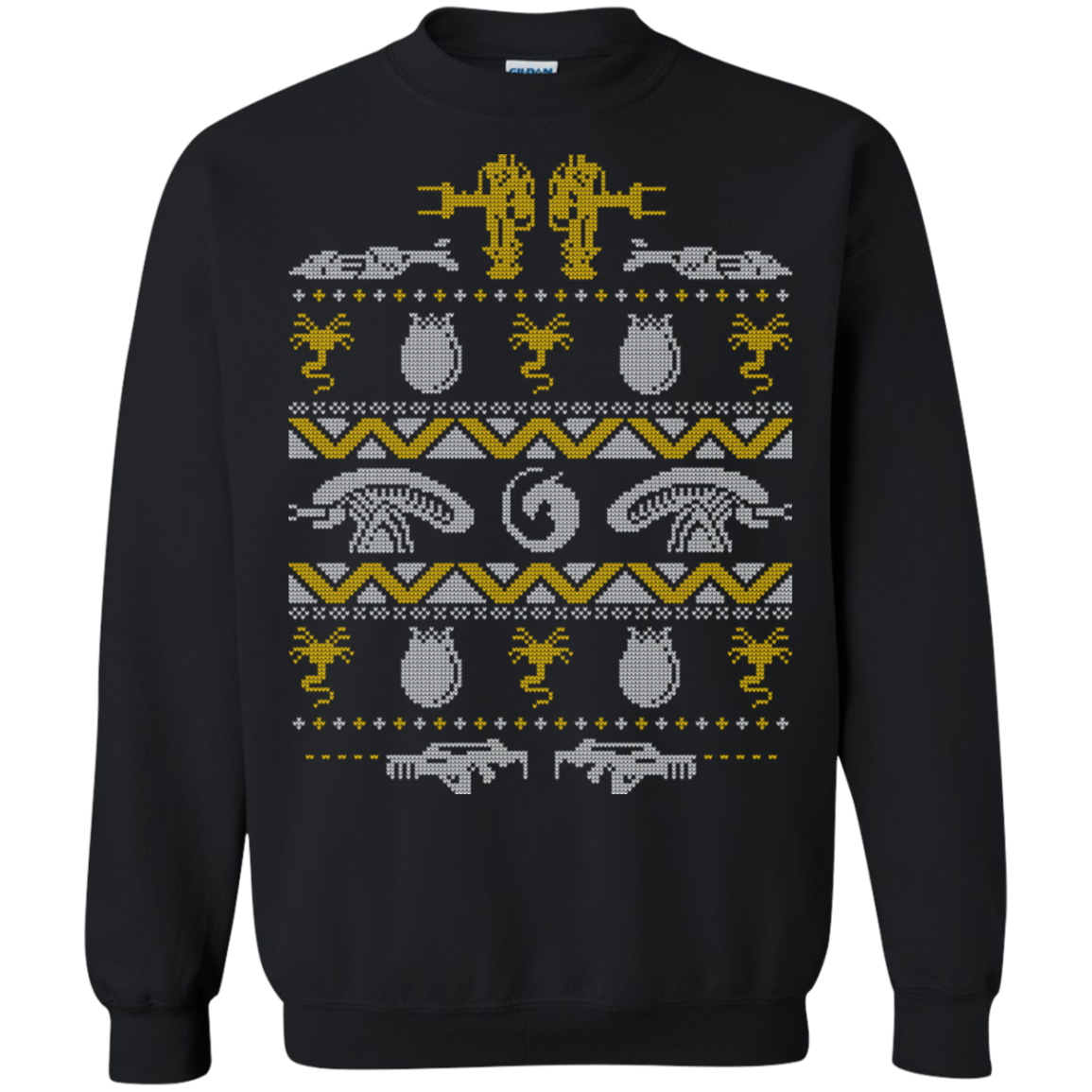 Aliens Xenomorph Ugly Christmas Sweater - Teesmiley