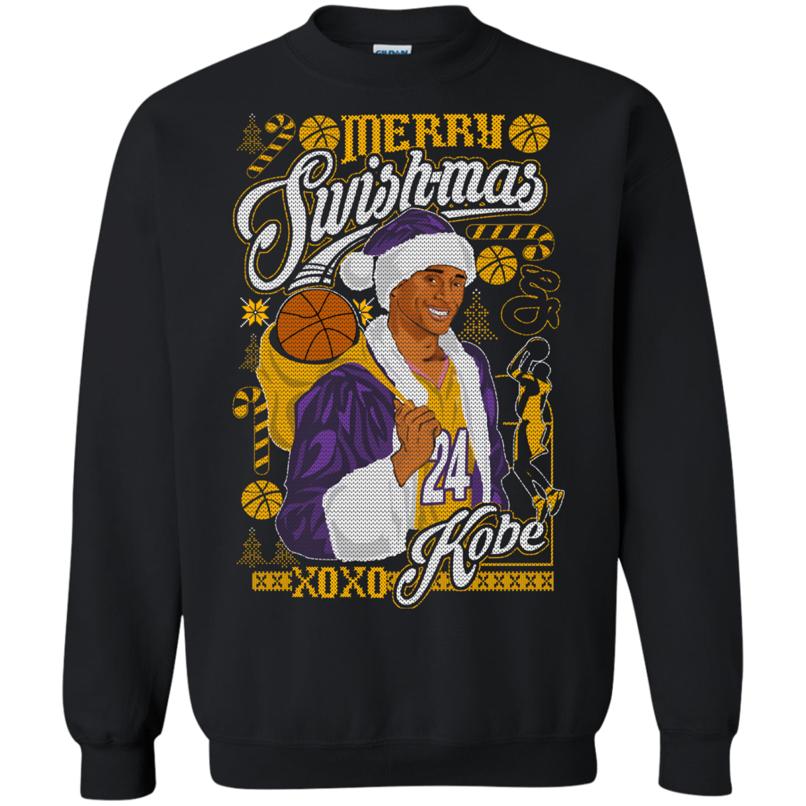 kobe bryant christmas shirt