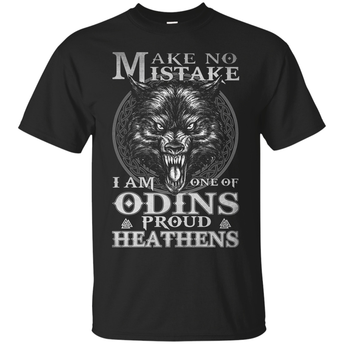 Wolf Shirts I Am One Of Odins Proud Heathens - Teesmiley