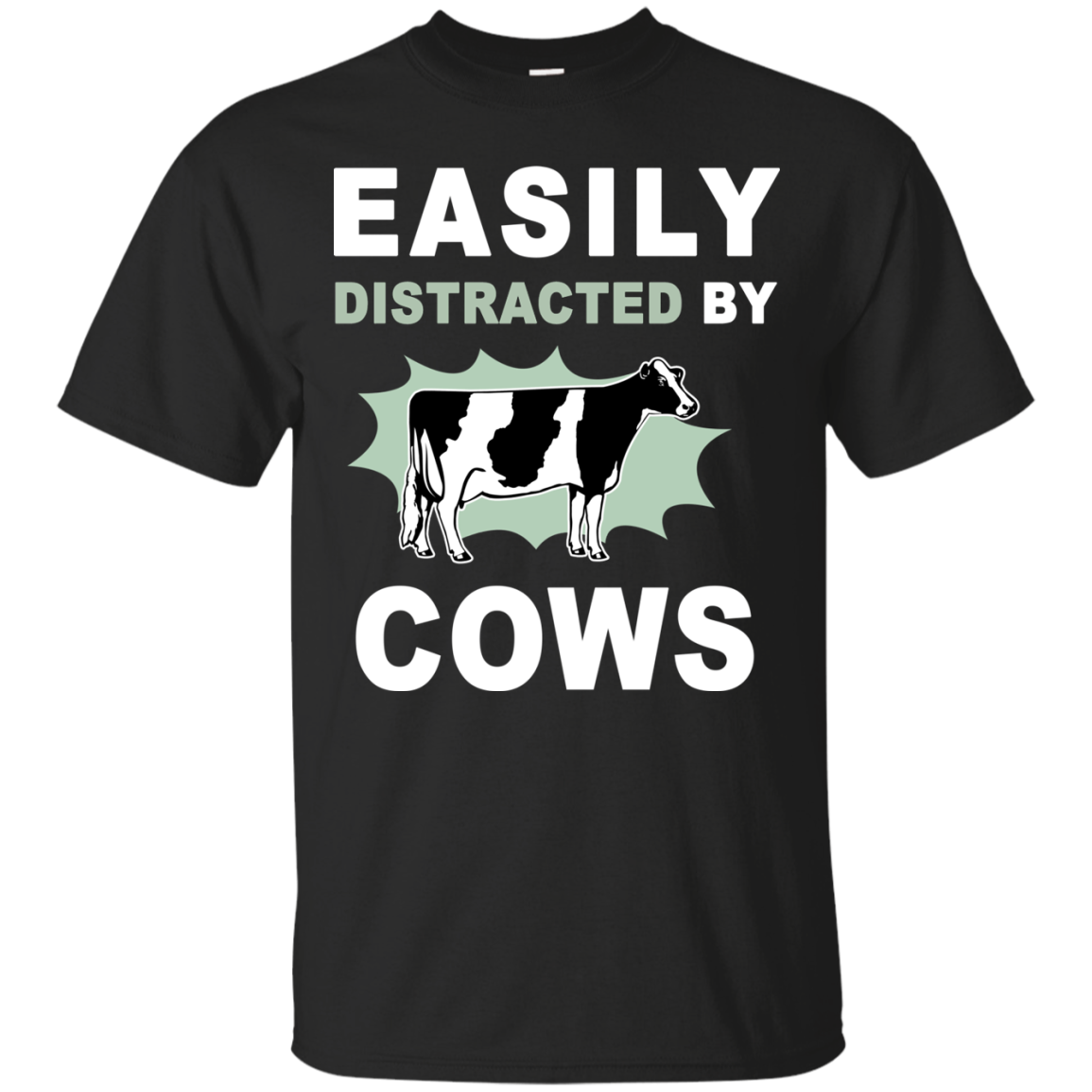 Cow Lover Shirts Easily Distracted By Cows Teesmiley 