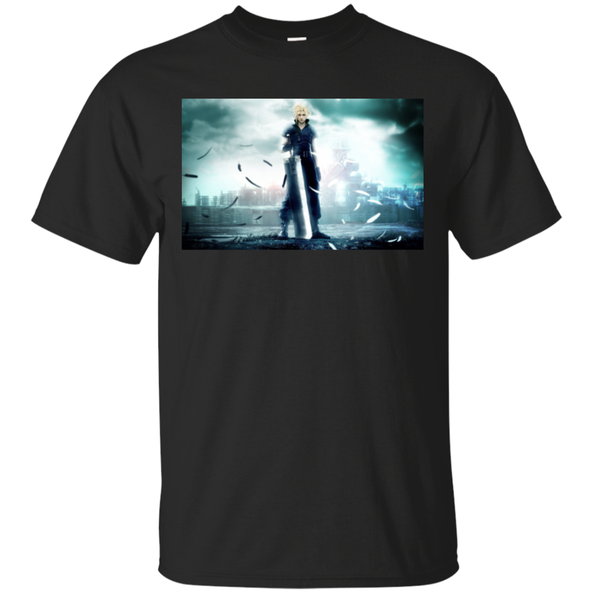 cloud strife advent children shirt color