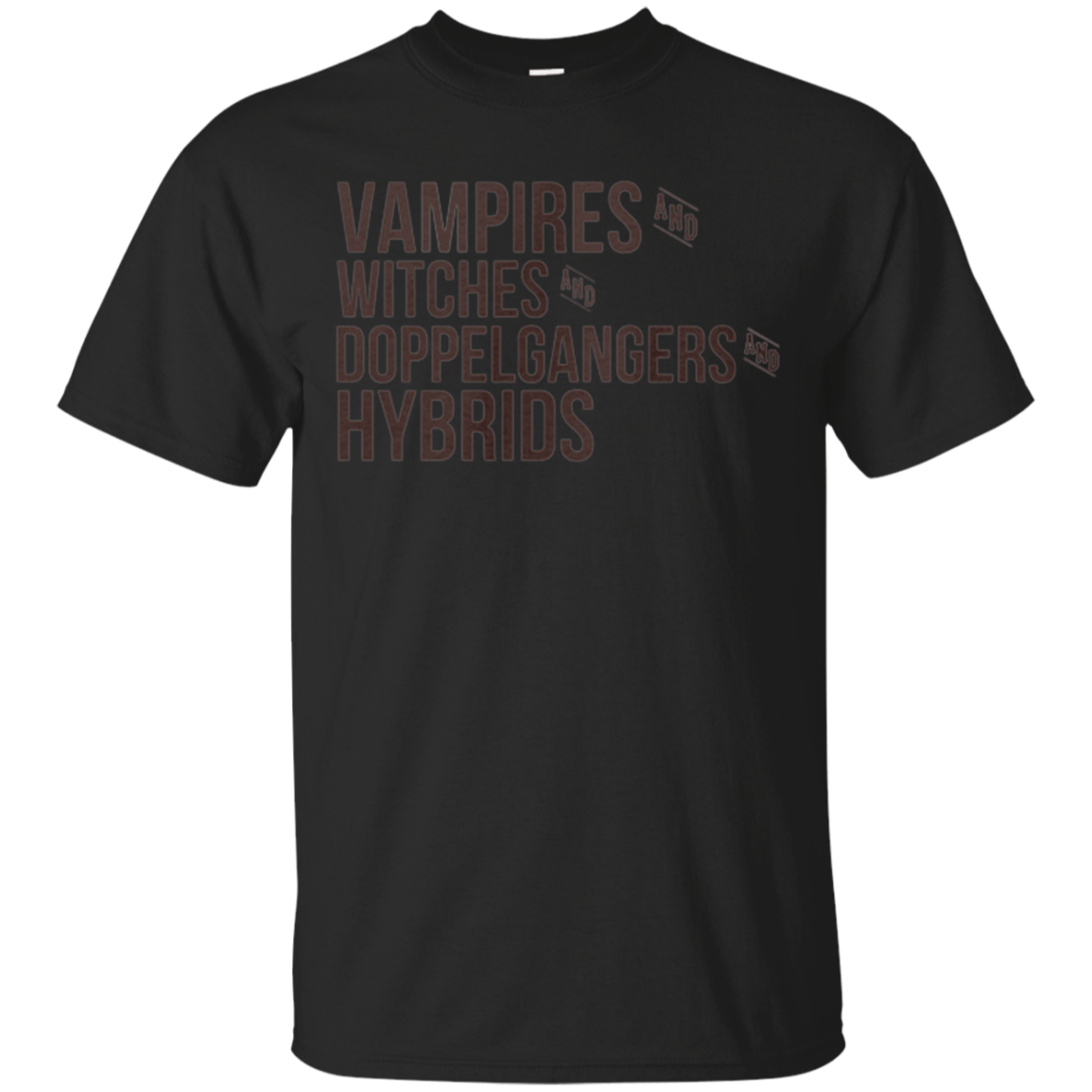 Vampires Witches And Doppelgangers Hybrids The Vampires Diary Shirts ...