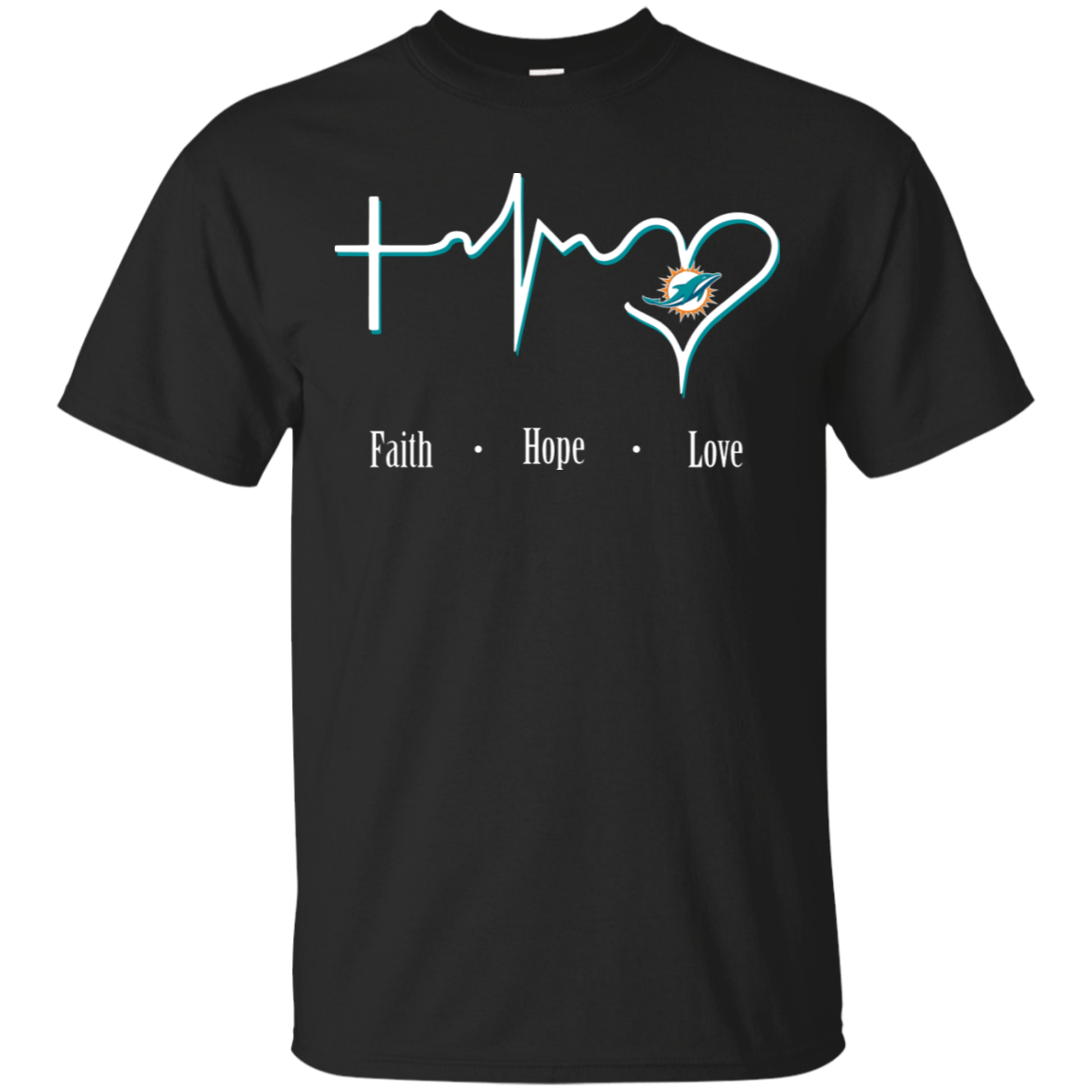 Miami Dolphins Christian Shirts Faith Hope Love - Teesmiley