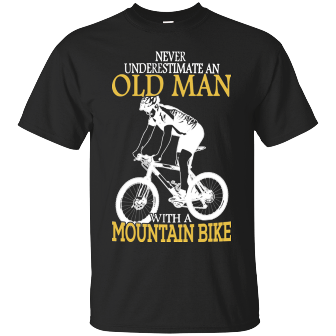 Moutain Bike Shirts Old Man With A Moutain Bike Hoodies Sweatshirts ...