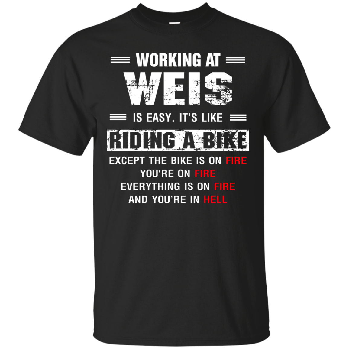 Weis Worker Shirts It's Like Riding A Bike - Teesmiley