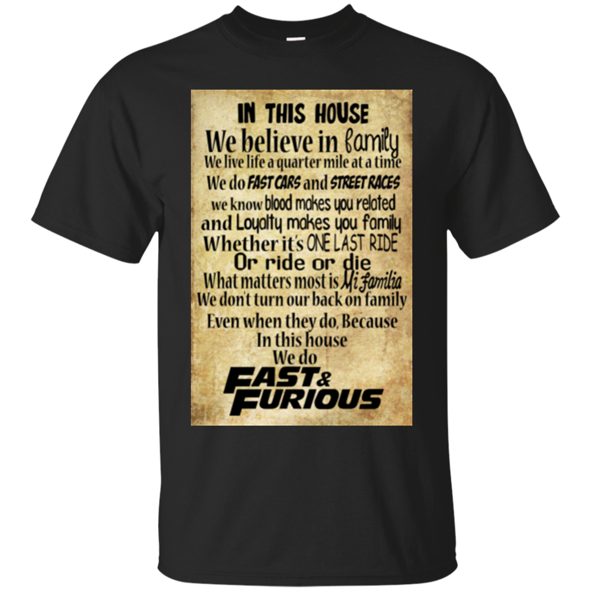 Fast And Furious Shirts In This House We Do Fast And Furious - Teesmiley