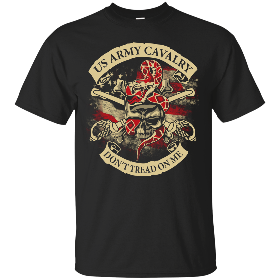 US Army Cavalry Shirts Don't Tread On Me - Teesmiley