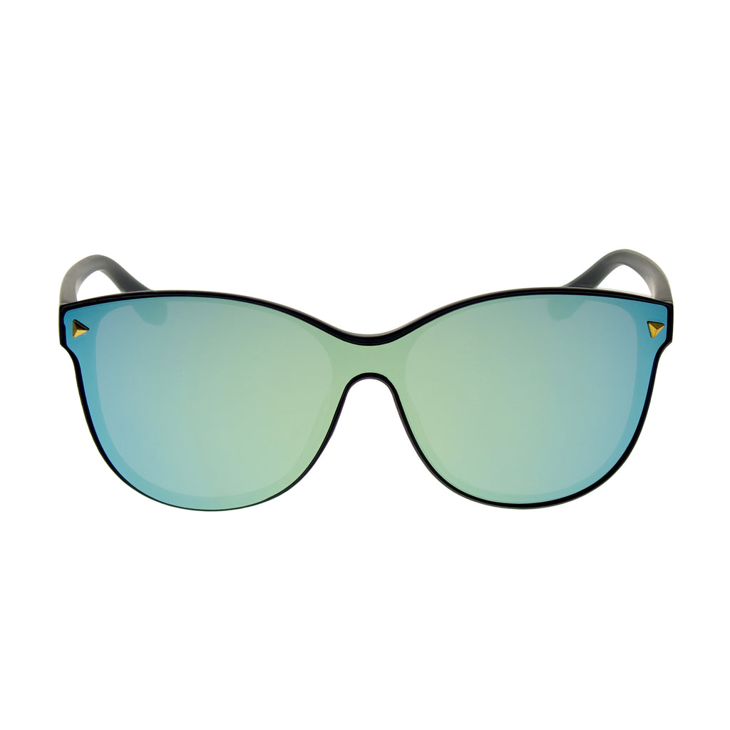 ZW1808 Fashion Designer One-Piece Lens Cateye Sunglasses for Women ...