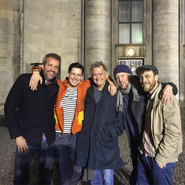 Rob Butler with Ned Doheny and friends in Berlin during the Be With Ned tour. 