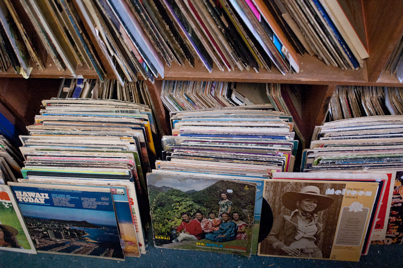 Vinyl Records at Bailey's Antiques and Aloha Shirts