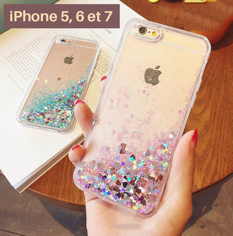 coque iphone 6 paillette liquide