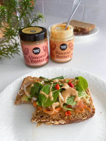 Banh Mi Inspired Peanut Butter Toast