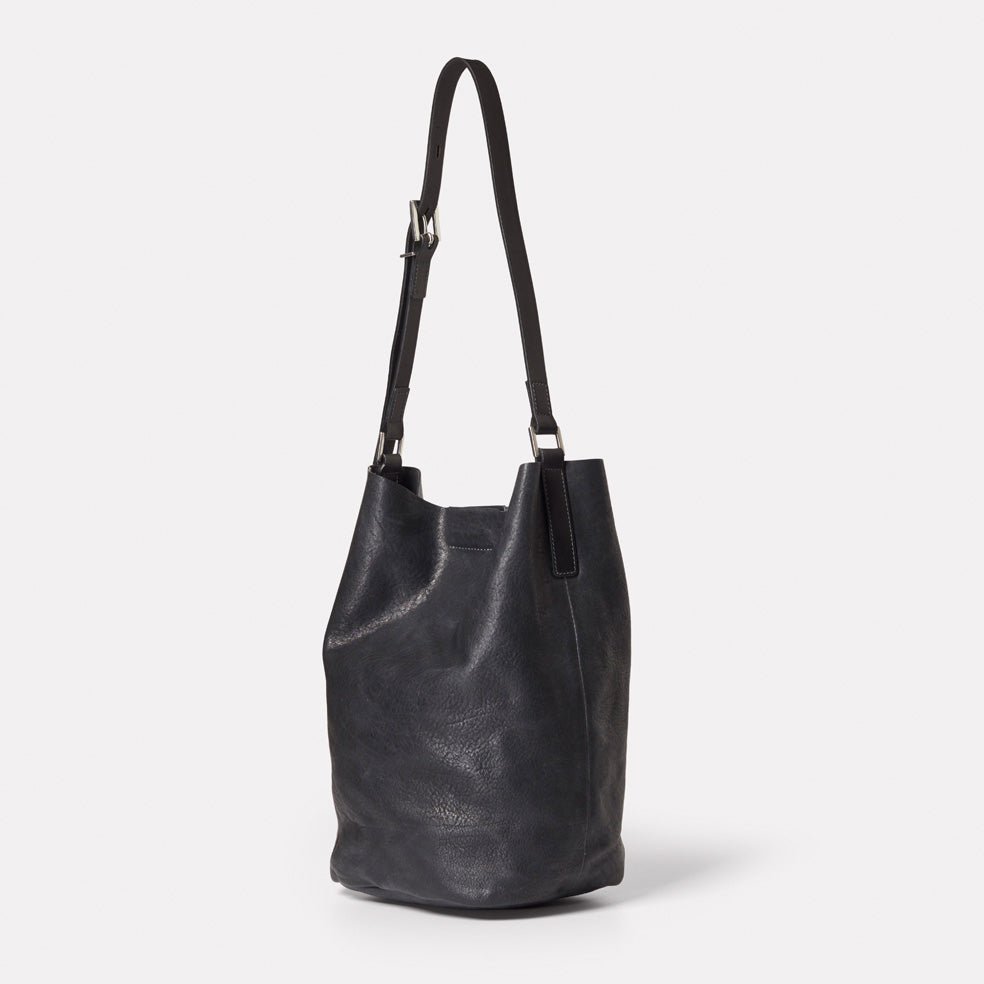 womens leather bucket bag