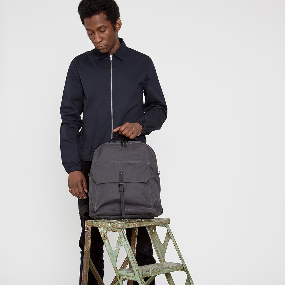 NEW: iAn Ripstop Rucksack in Charcoal | Backpacks | Ally Capellino