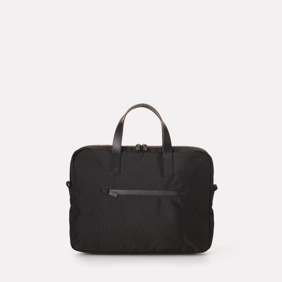 Mansell Travel/Cycle Briefcase in Black | Laptop Bags | Ally Capellino