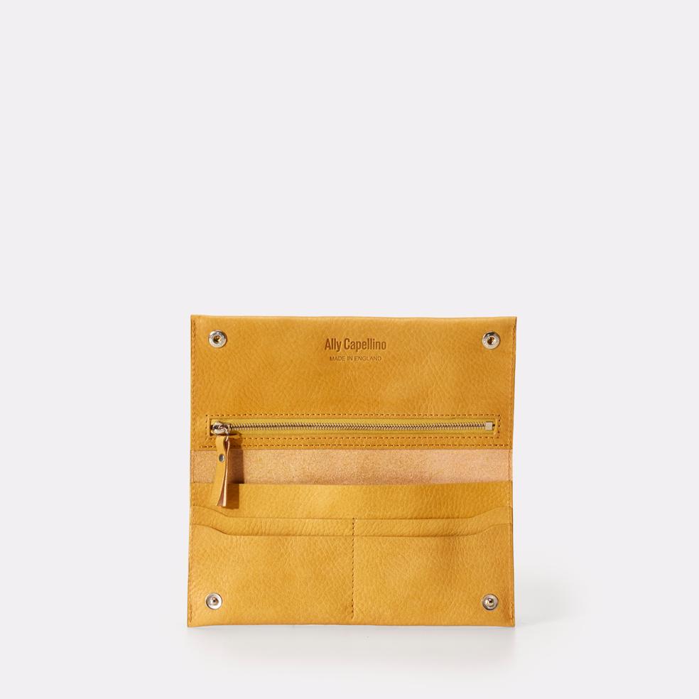 Ss18 Evie Leather Wallet In Yellow Wallets Ally Capellino 