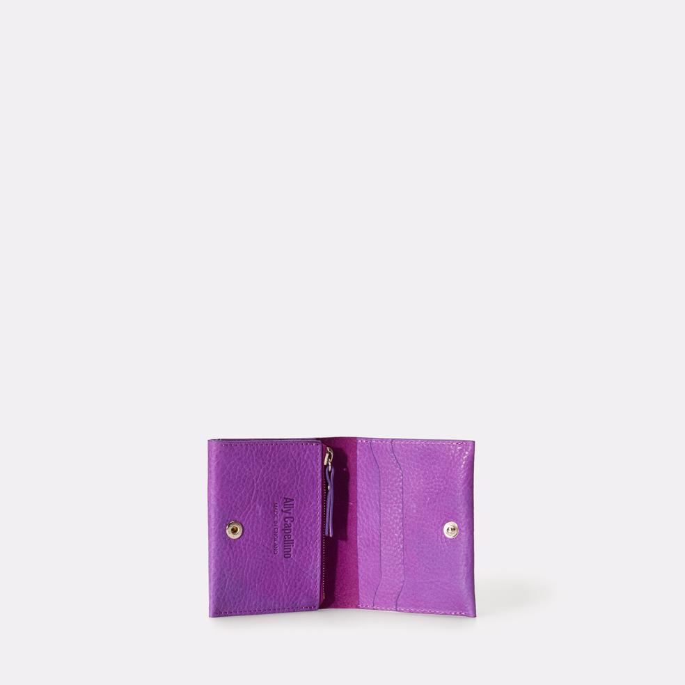 purple leather coin purse