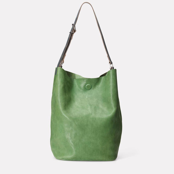 SS18: Roz Calvert Leather Bucket Bag in Avocado | Ally Capellino