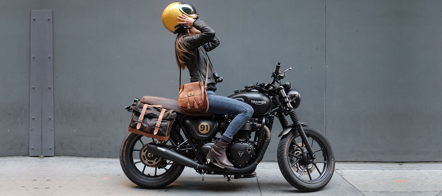 triumph street twin panniers