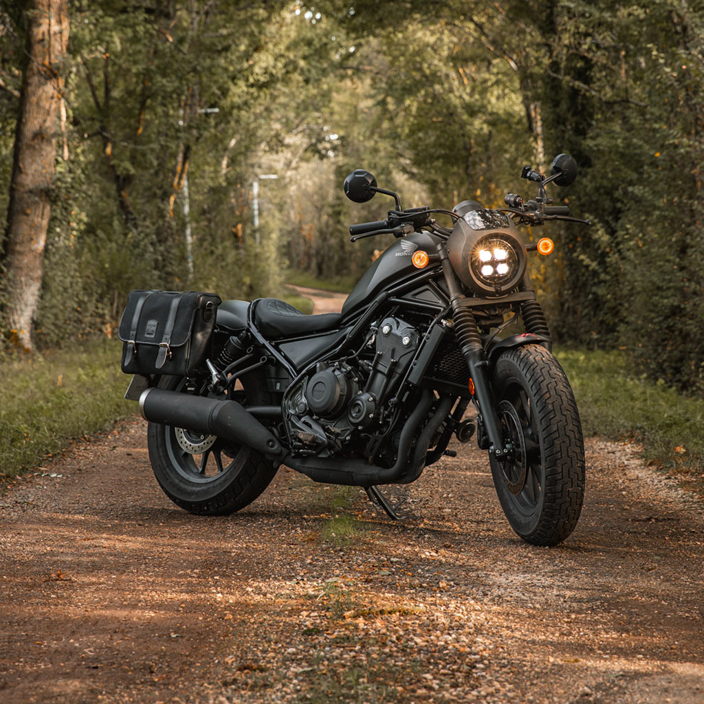 Honda rebel black pannier