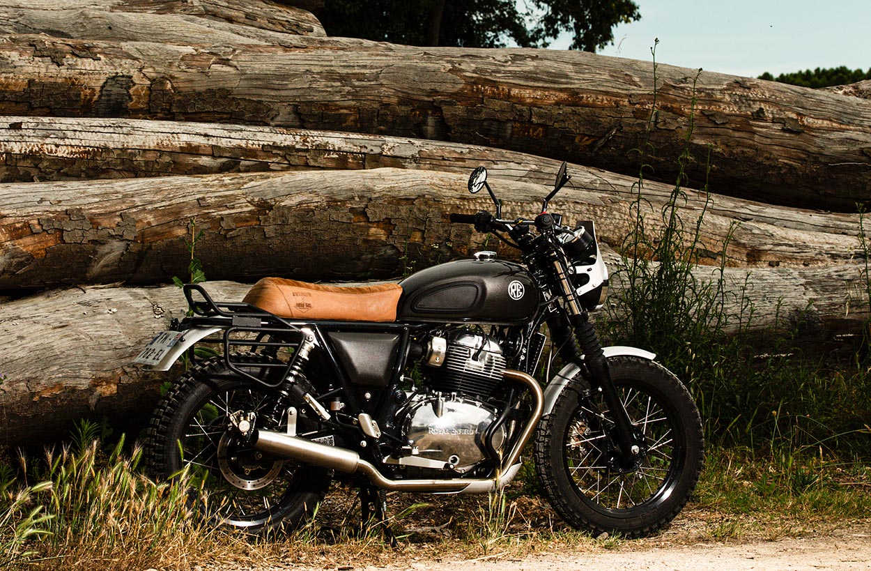 Custom luggage rack for Royal Enfield interceptor 650.