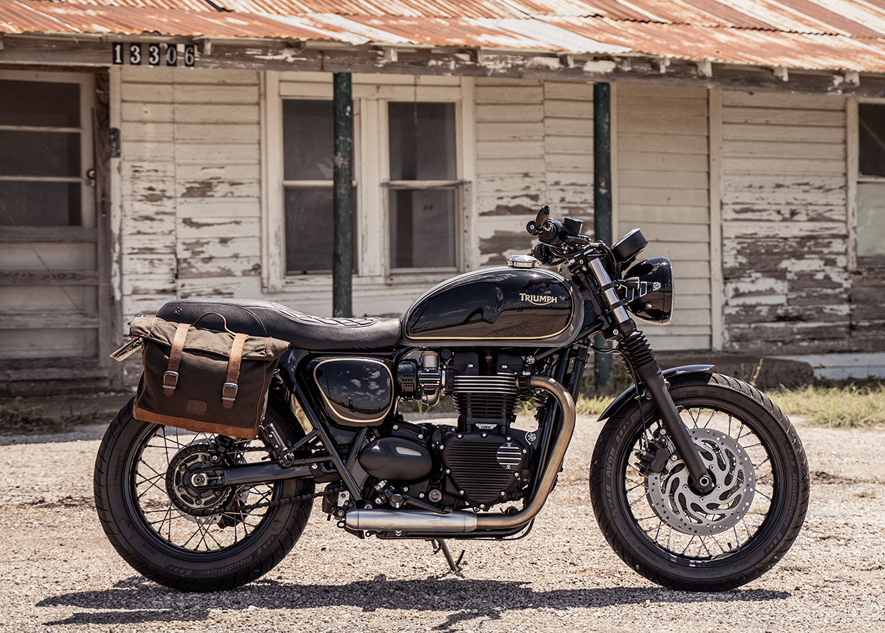  La mejor alforja suave para Bonneville T120.