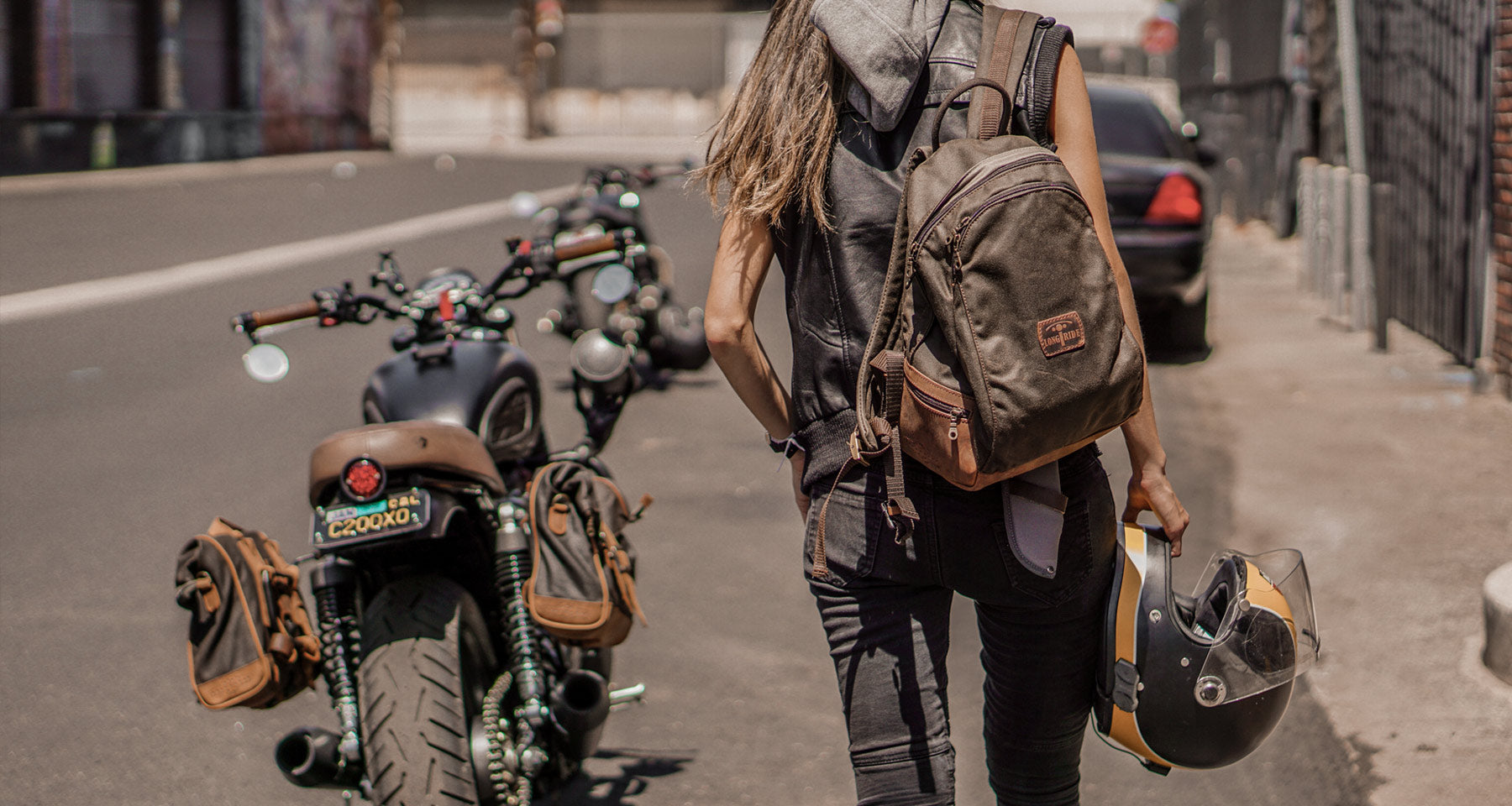 Best Waxed-Cotton Backpack for Bikers. - LONGRIDE