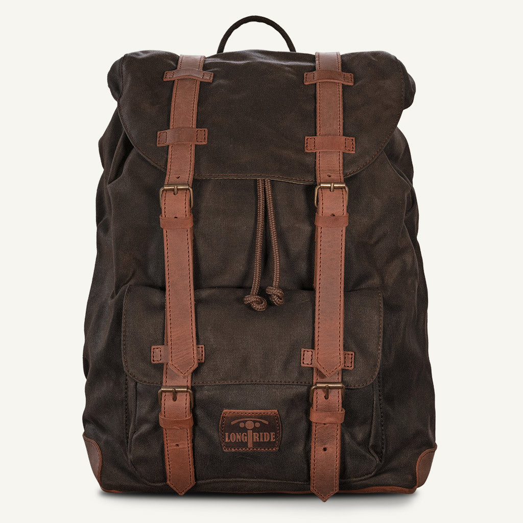 Best Waxed-Cotton Backpack for Bikers. - LONGRIDE