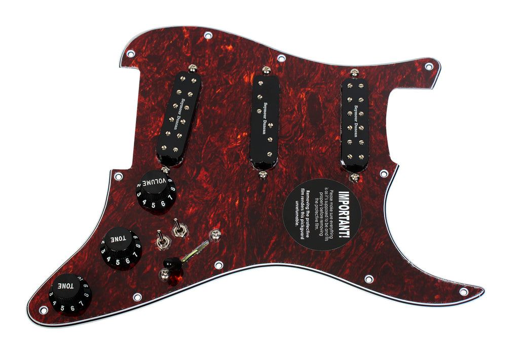 920D Custom Seymour Duncan Everything Axe Loaded Pickguard 2T TO/BK