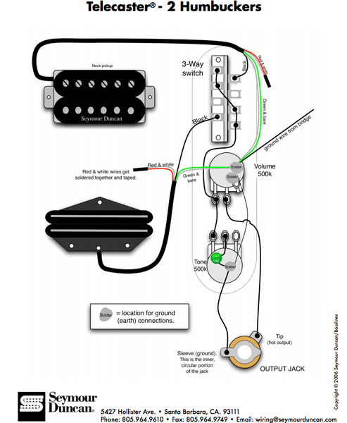3 Way Switch Wiring Guitar - 3 Way Switch Humbucker Wiring Diagram Hd