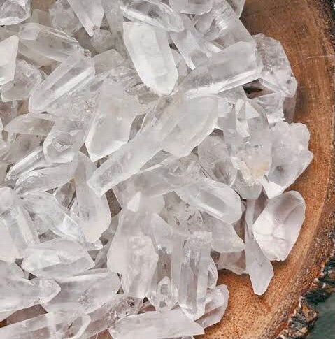 Clear Quartz Raw Points - small for Gridding – Crystals and Pearls ...