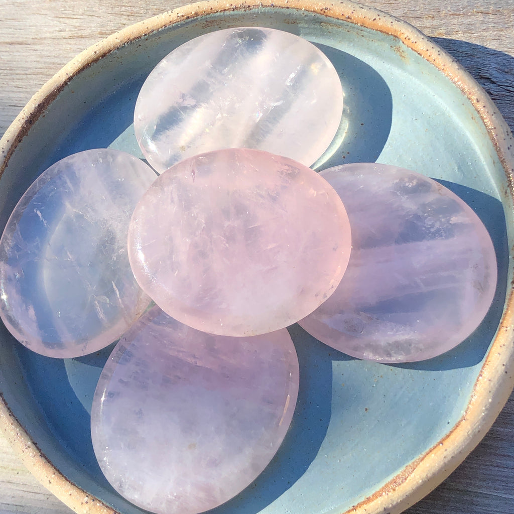 natural rose quartz stone